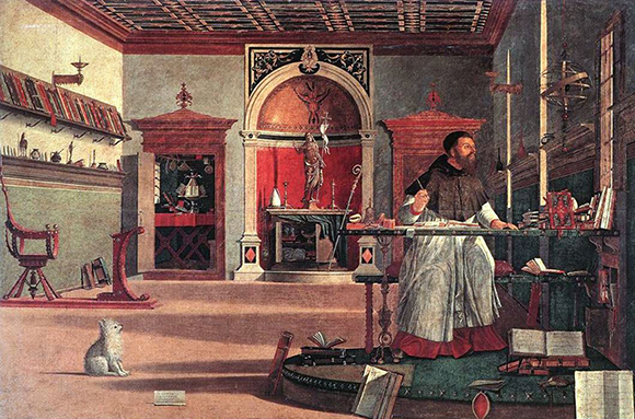 St. Augustine in His Study by Vittore Carpaccio, 1502-580px.jpg